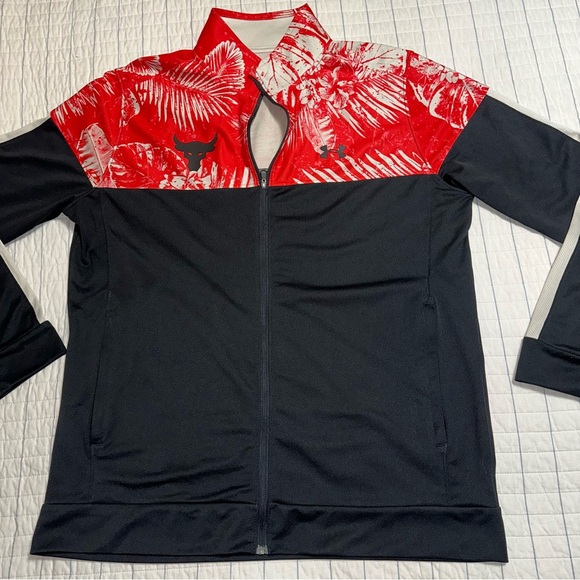 Under Armour Men's Project Rock Aloha Camo Quick Dry Track Jacket XL 1354829 - Picture 1 of 7